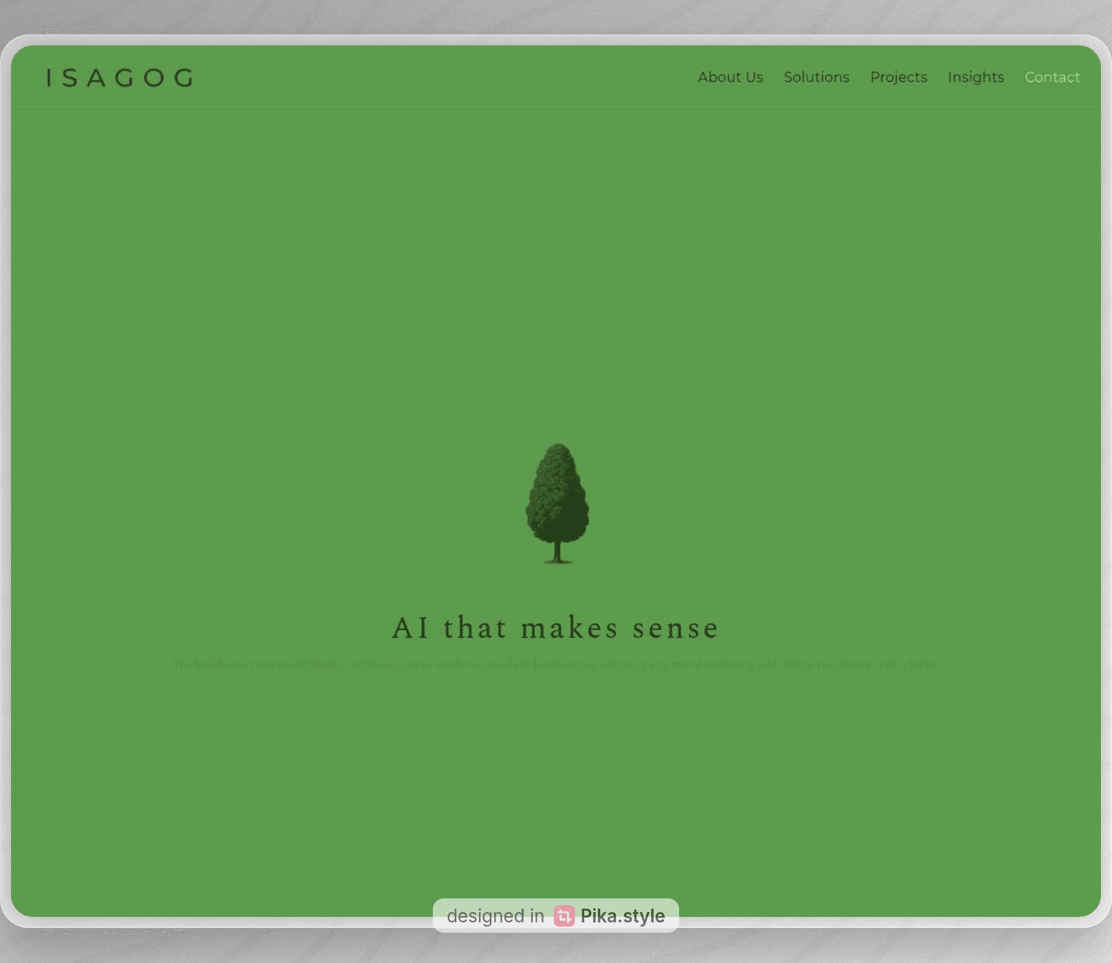 Isagog Website